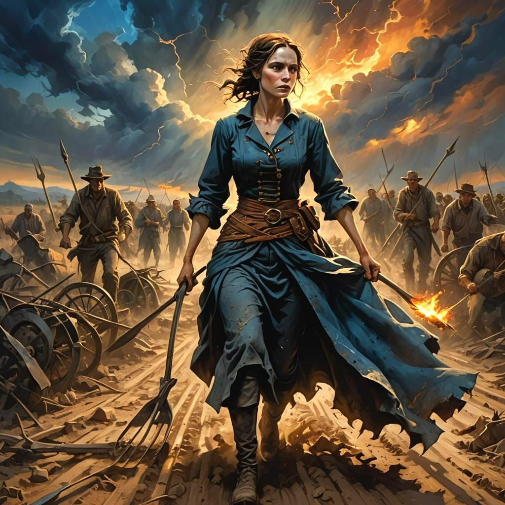 Losbruch - Damals las ich den Zimmermannschen Bauernkrieg, und da wurde von der ›Schwarzen Anna‹ erzählt, einer Bäuerin,...