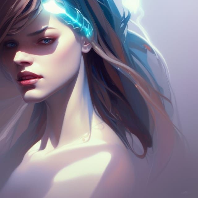 Oracle Portrait in Hyperdetailed Digital Art Style