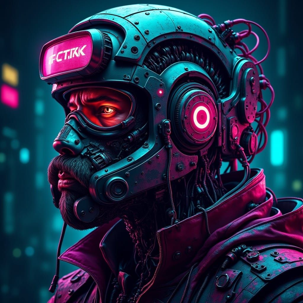 Cyberpunk Future Life in Digital Art