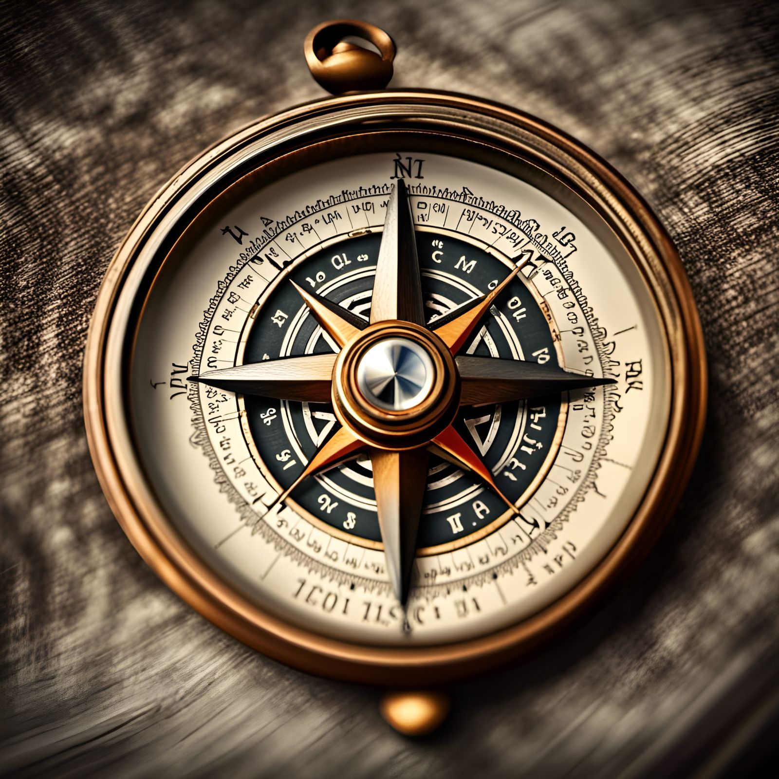 Exquisite Antique Compass with Intricate Details