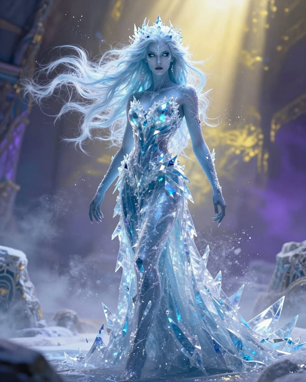 Ice Queen in Frozen Realm