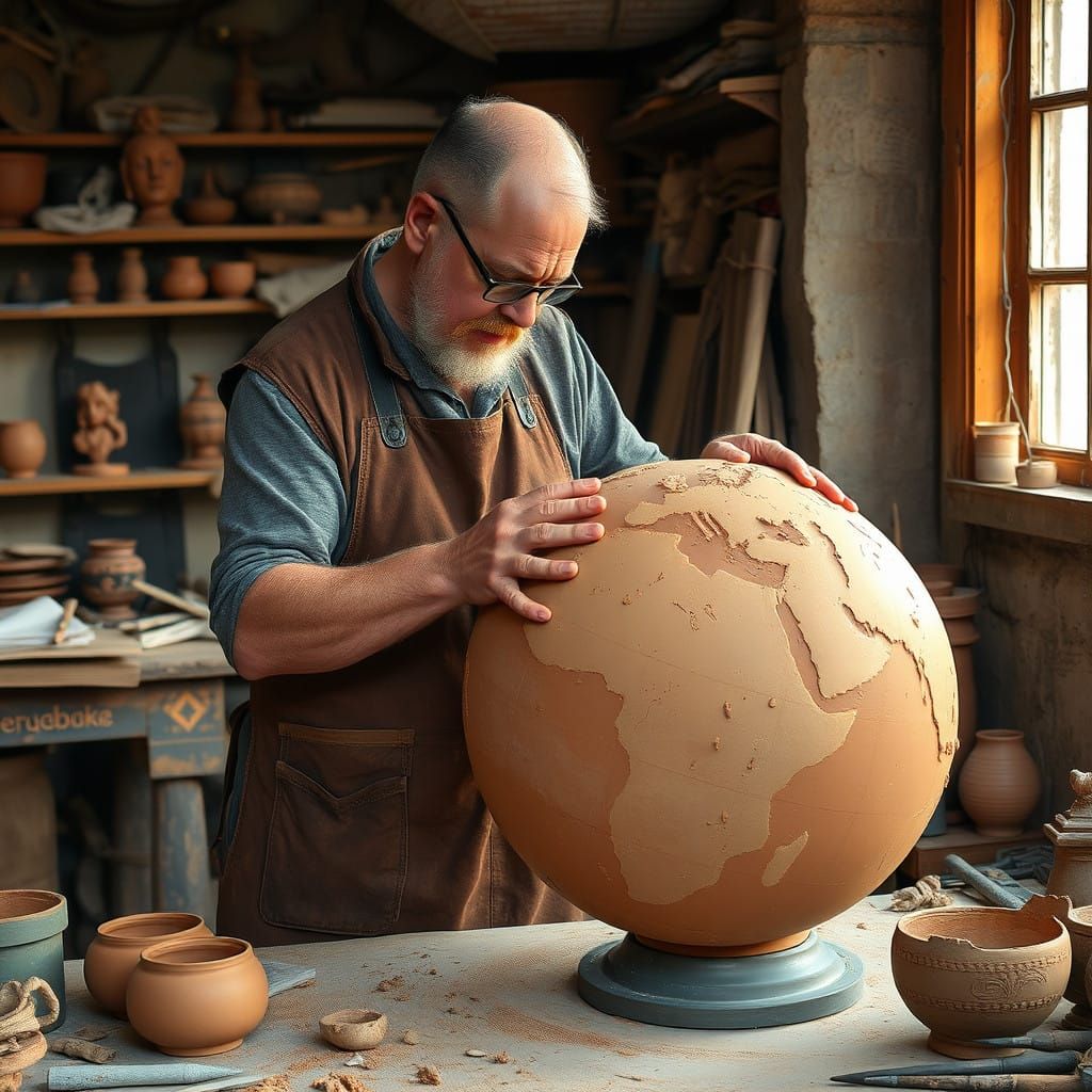 Earthly Masterpiece in Romantic Realism Style