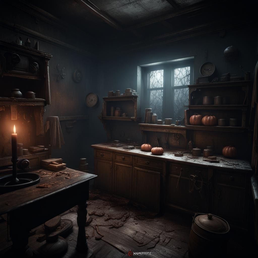 Creepy Pasta Dish in Cinematic 3D Render