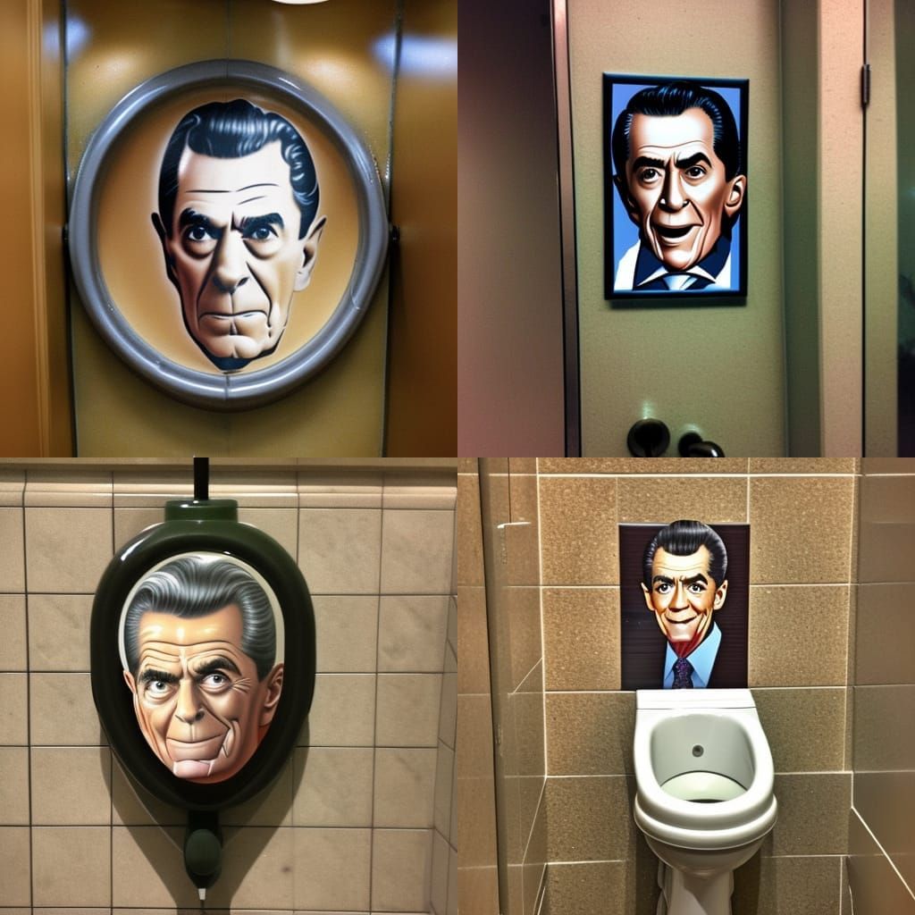 ronald reagan urinal