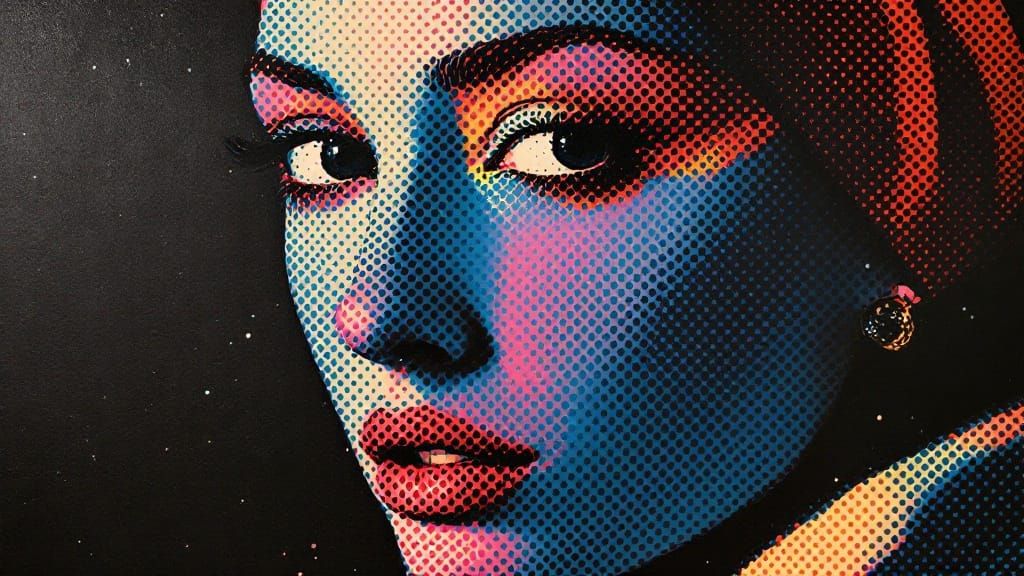 Renaissance Pop Art Fusion Portrait