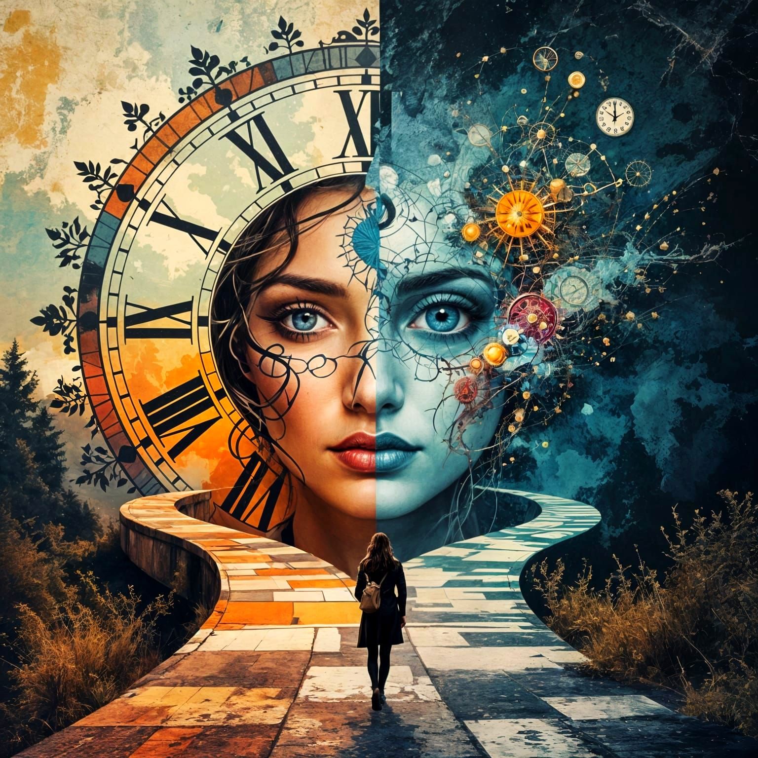 Edited Portrait: Opening the Right Eye