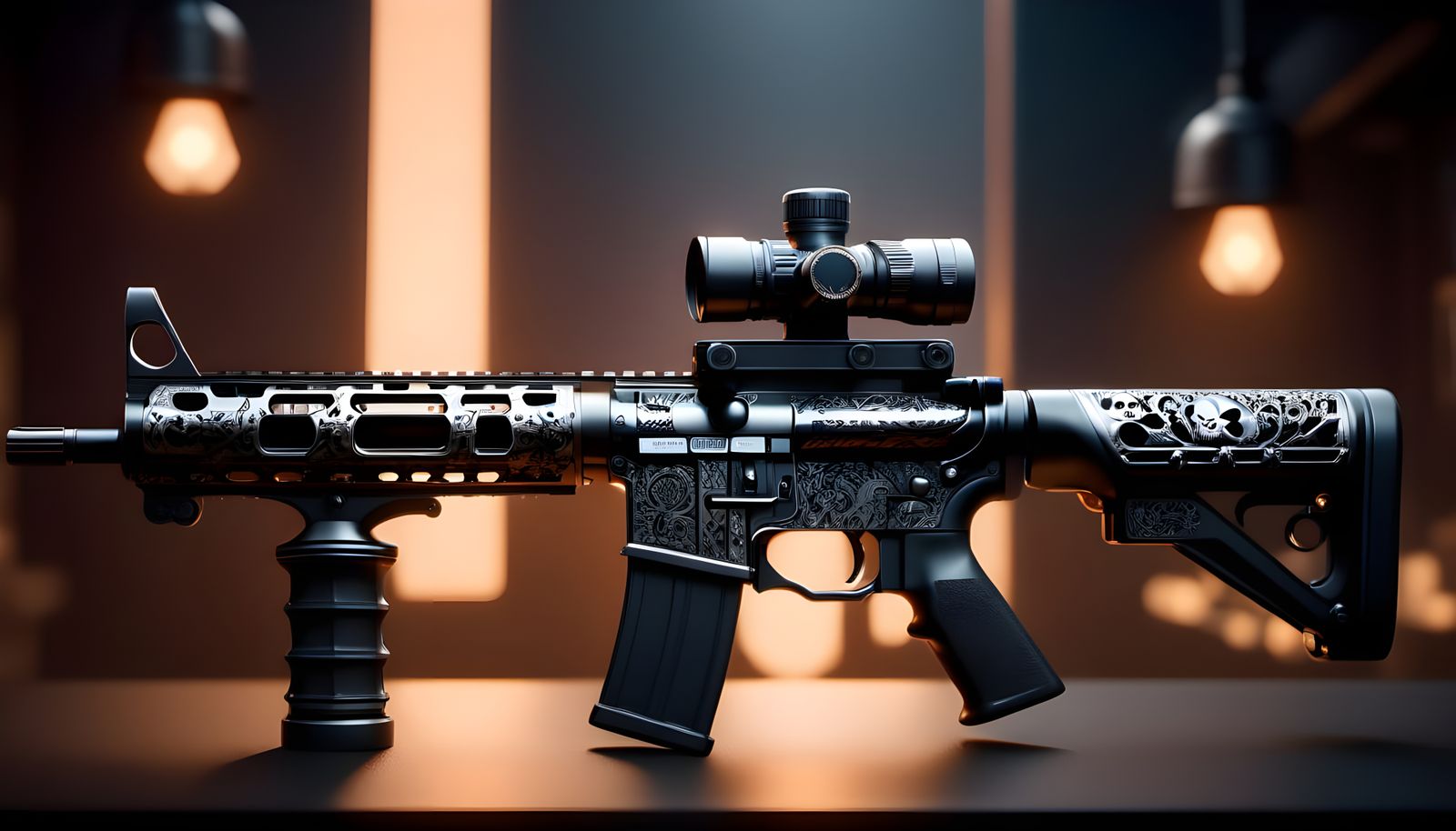 Custom Engraved AR-15 (Continued)