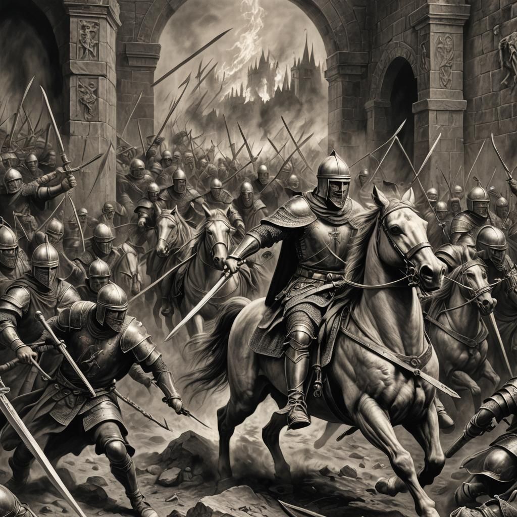 Crusaders Clash with Warriors at Hell's Gate