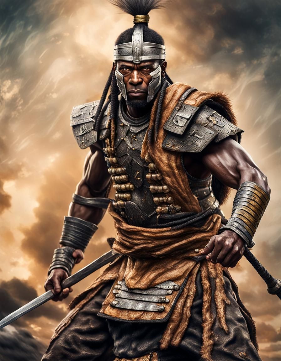 a legendary prehistoric black warrior