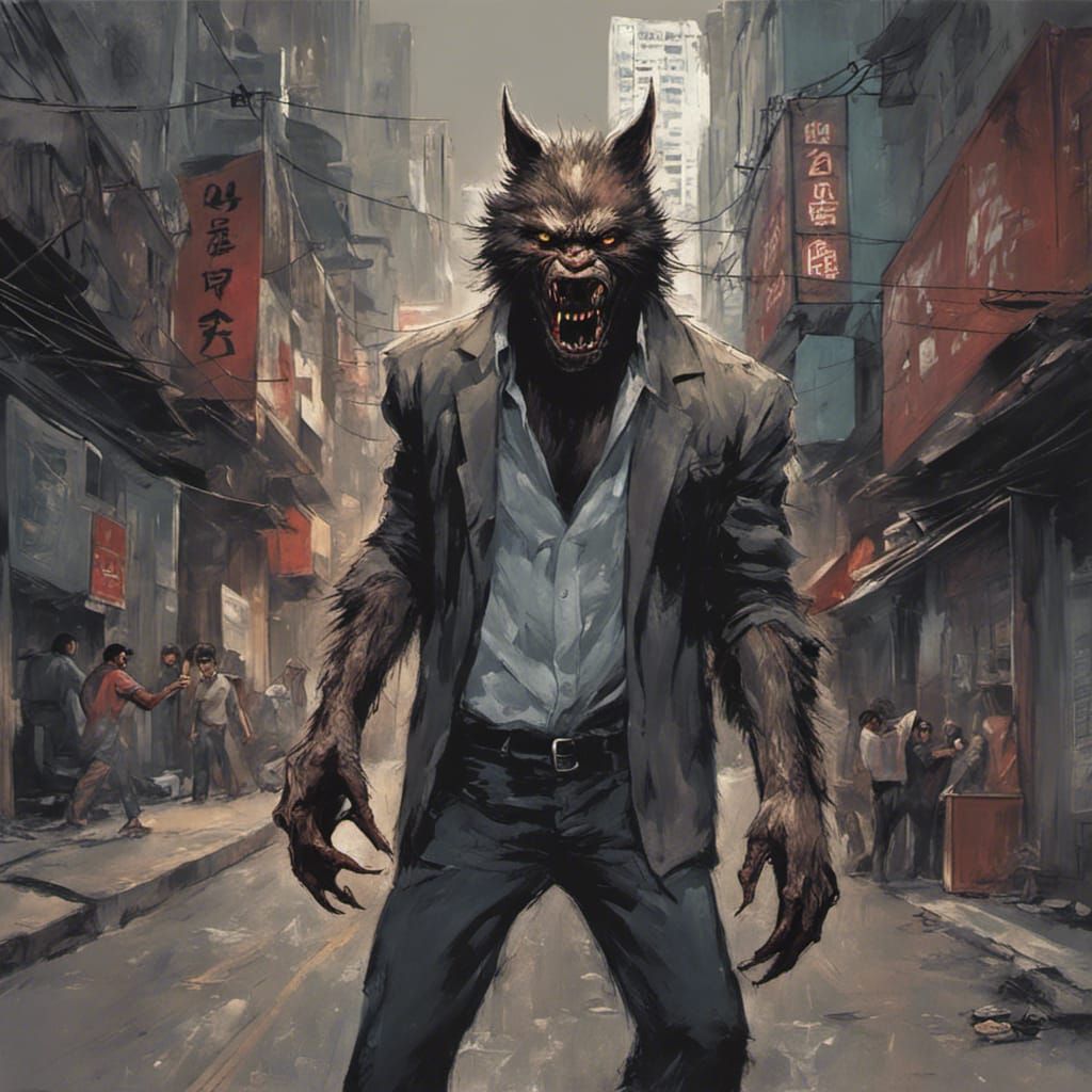 Werewolf Roams Hong Kong Streets