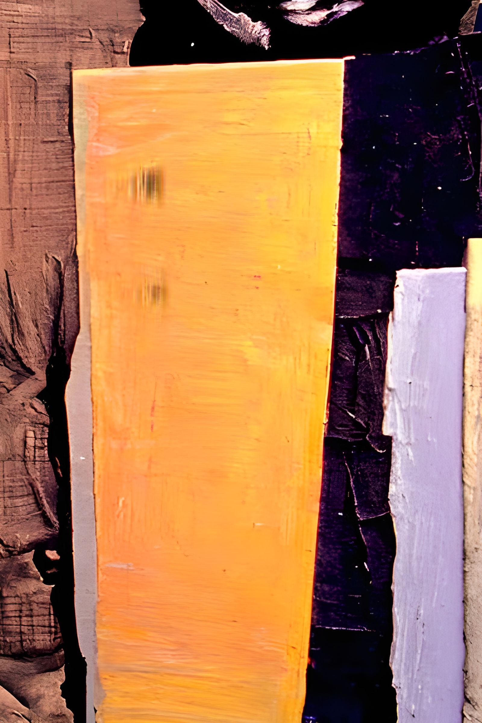 Youth Portrait in Hard-Edge Style