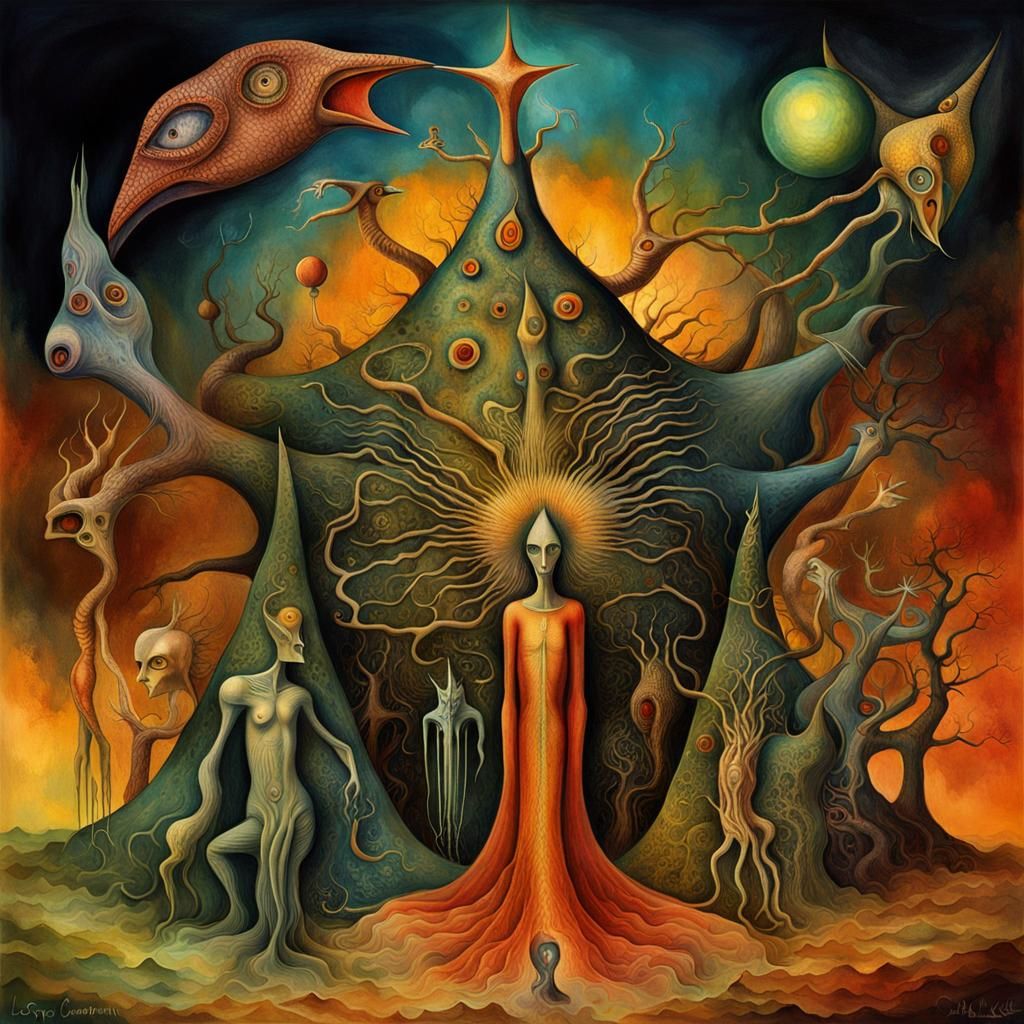 Surreal Dreamscape Inspired by Magical Realism