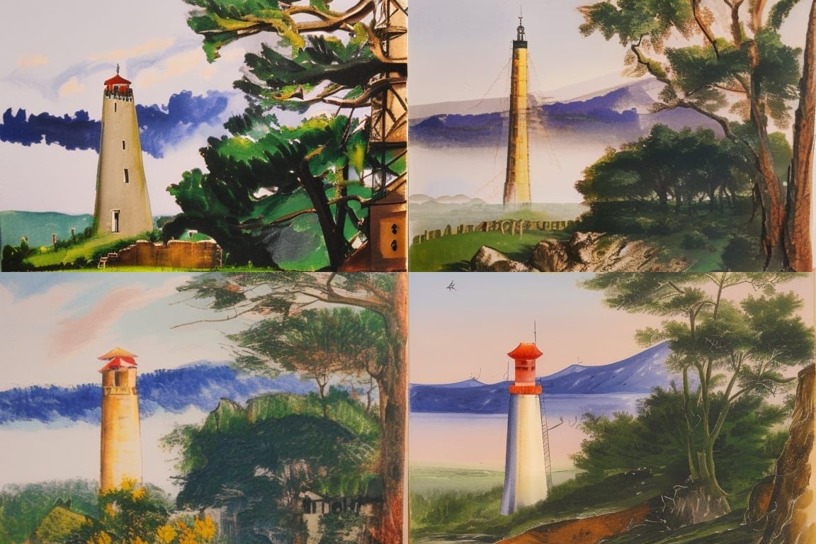 Towering Structure in Barren Landscape