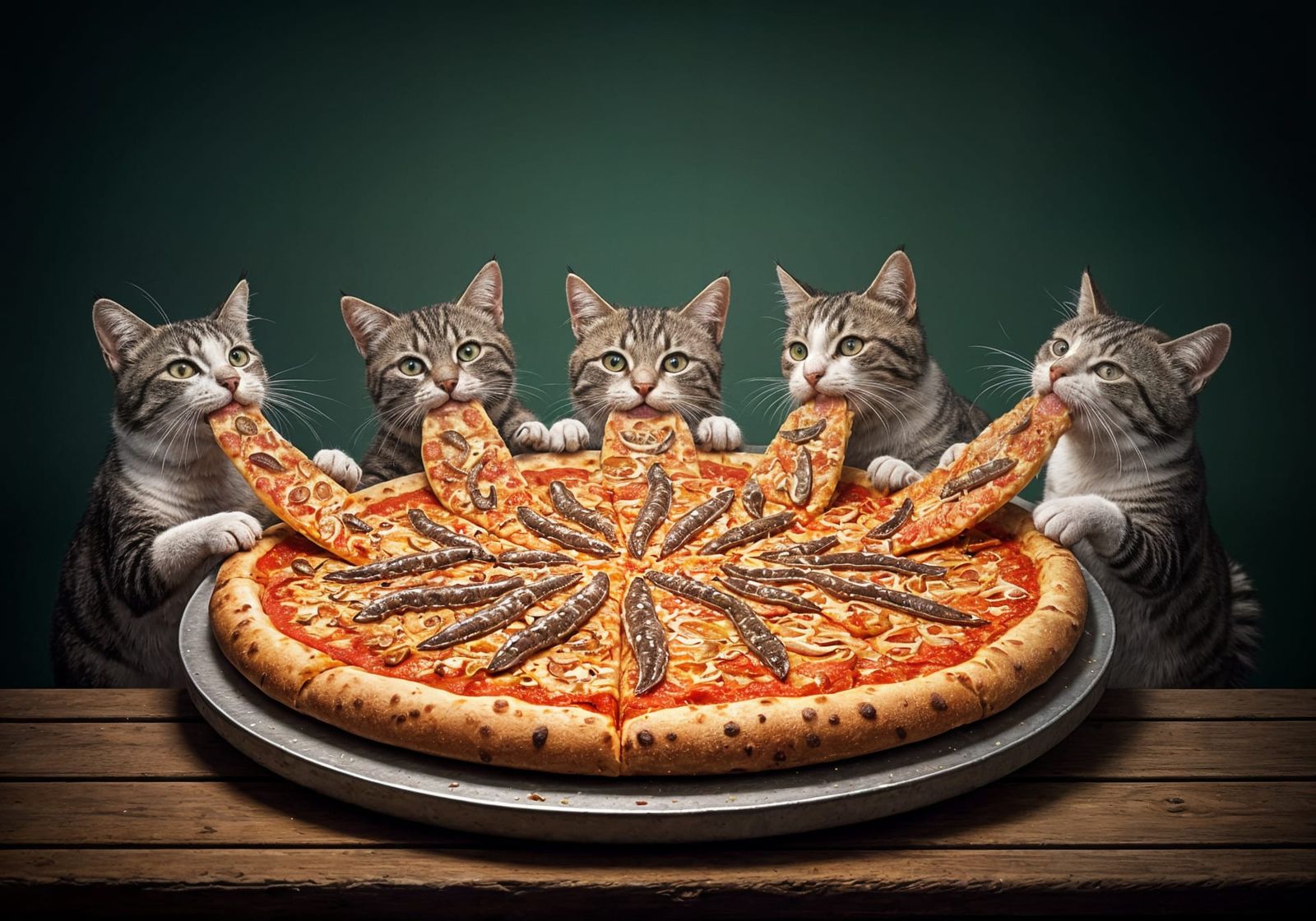 Cats Eating Pizza: A Comical Feast