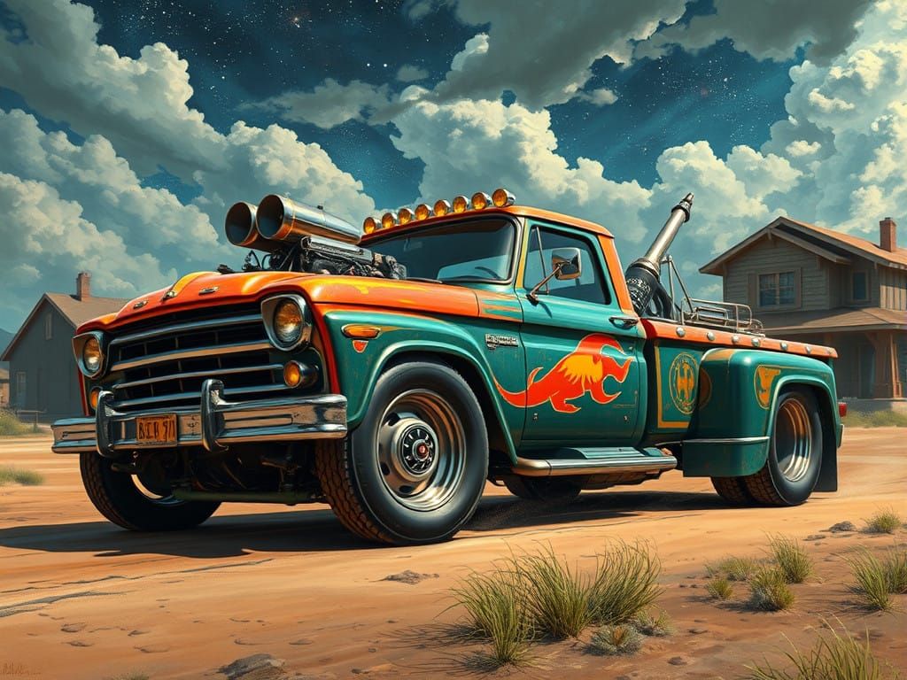 Dieselpunk Pickup Truck Masterpiece