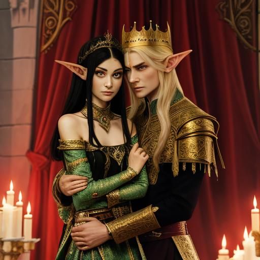 Elven Queen and Demon King Couple