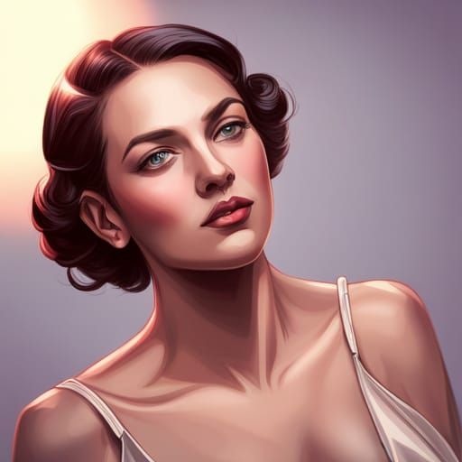 Art Deco Portrait with Bokeh and Natural Lighting