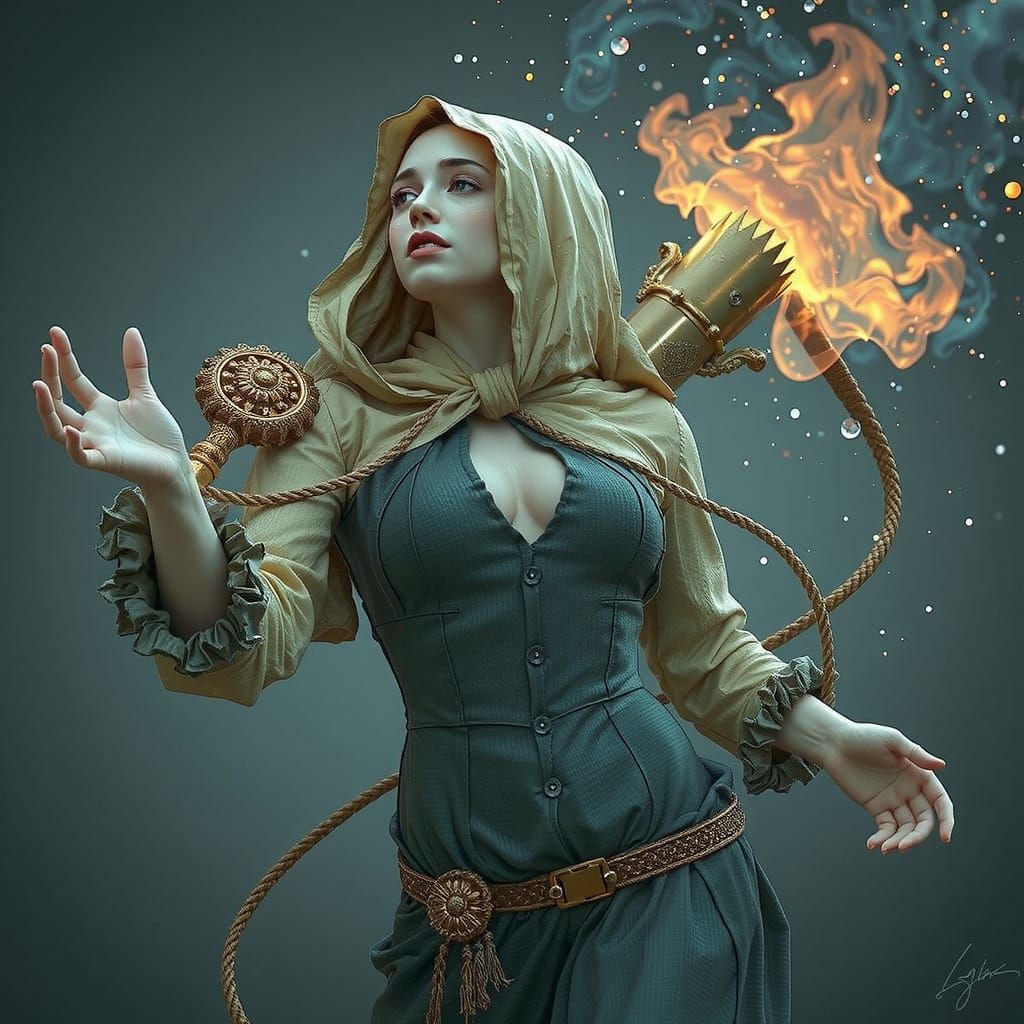 Expressive Sculpture of Reflected Glory