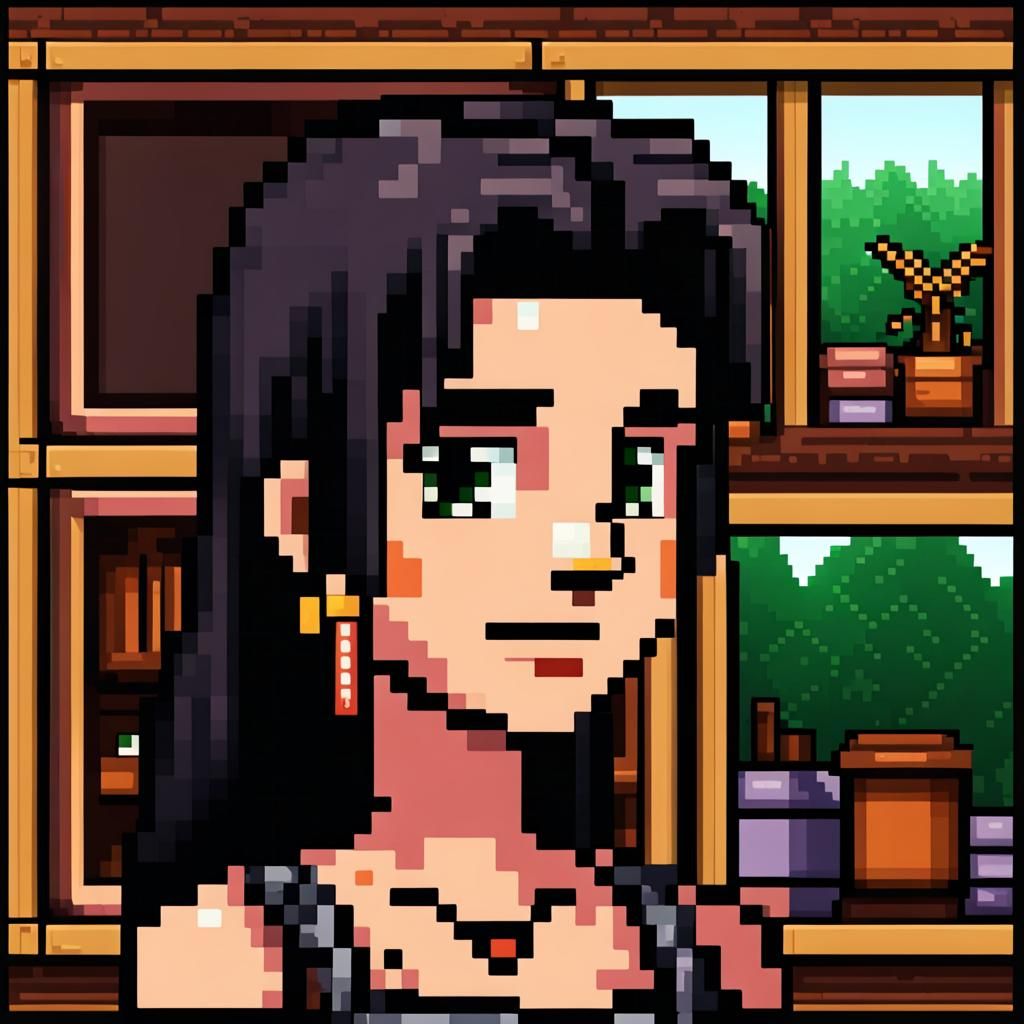 Stardew Valley Girl: Pixel Art Portrait