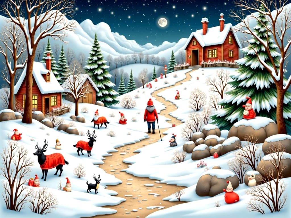 Christmas: In festive clothes