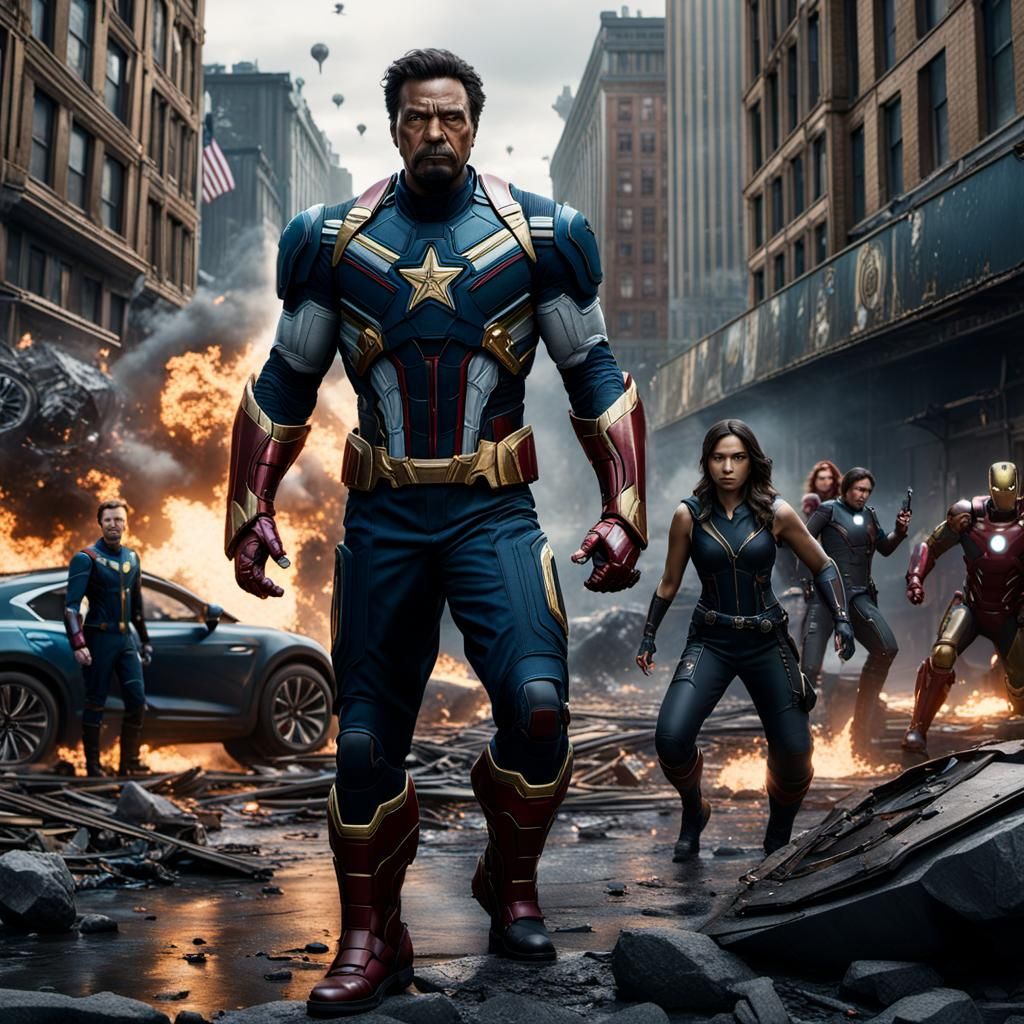 The Avengers: Detailed Matte Painting in Deep Color