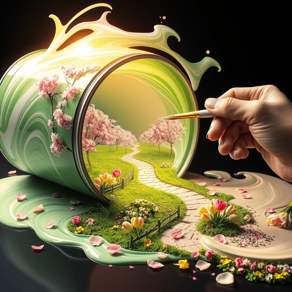 PAINTING OUT OF THE CAN