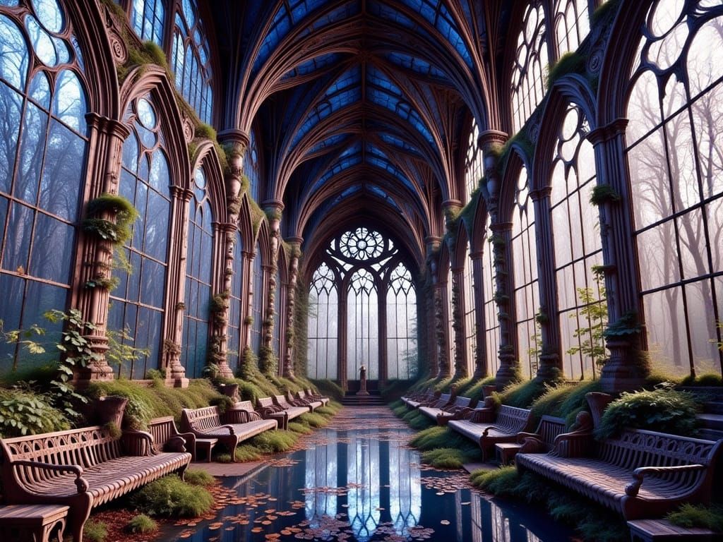 Sainte-Chapelle Reclaimed by Nature in Ethereal Light