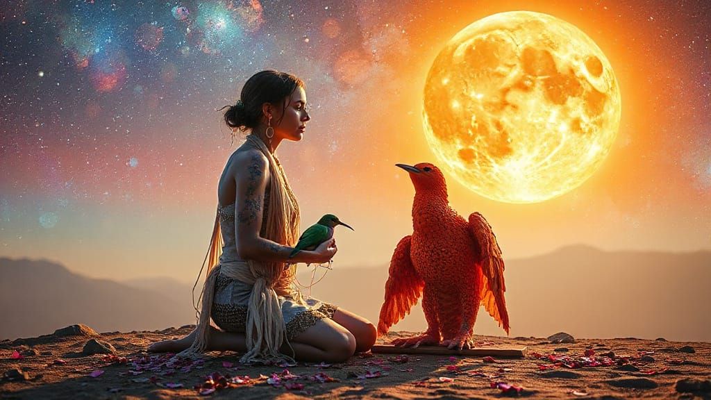 Mystical Shaman Enters Non-Physical Reality with Cosmic Ener...