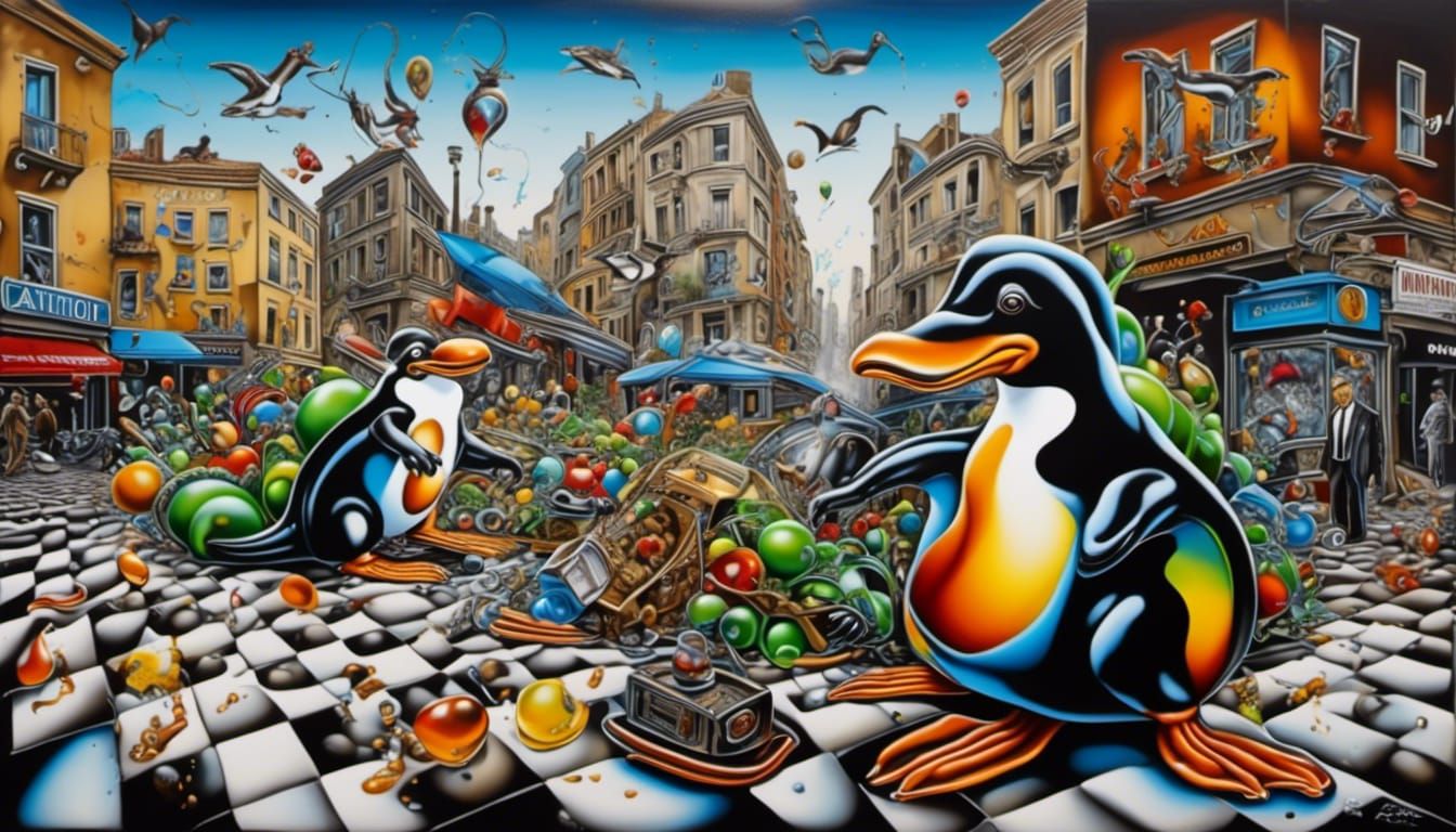 Graffiti Triumph: Polychromatic Street Art With 3D Elements