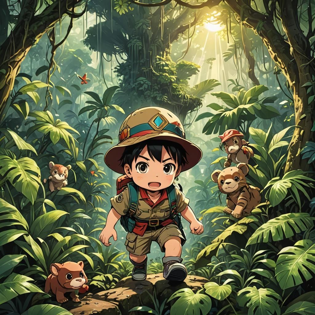Baby Adventurer Lost in Jungle: Anime Key Visual