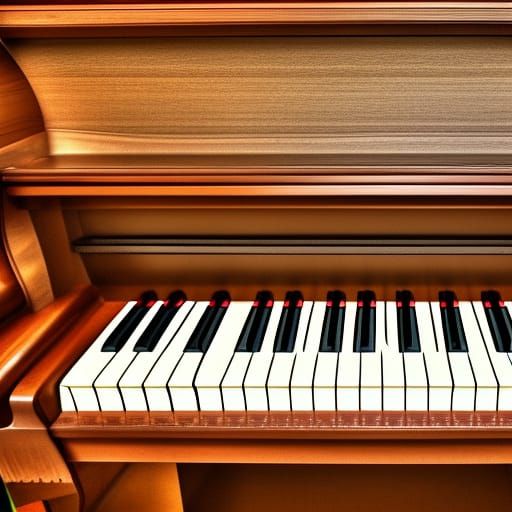 Hyperrealistic Piano with Intricate Detail