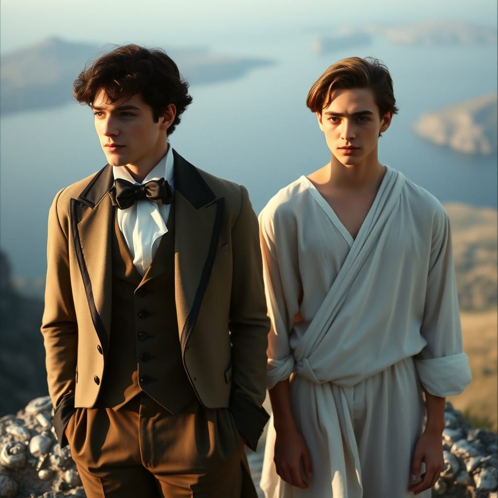 Lord Byron and Nicolo Giraud in Greece
