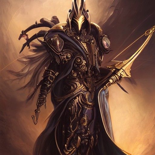 Cyberpunk Magician God Character Design