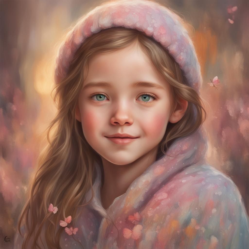 Inge's Kind Heart: a Matte Painting of Compassion