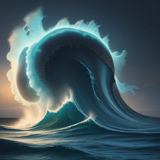 Surreal Ocean Landscape in Dreamlike Quality