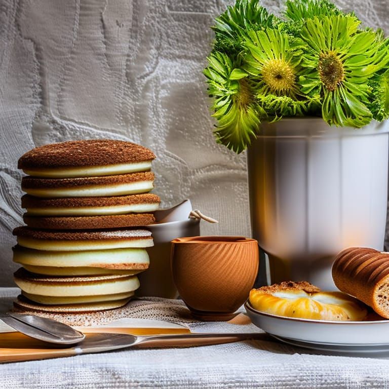 Continental Breakfast Still Life, Studio Photography
