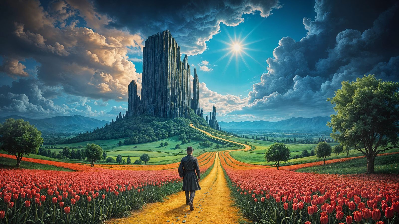 Dark Wizard of Oz Mural in 8K