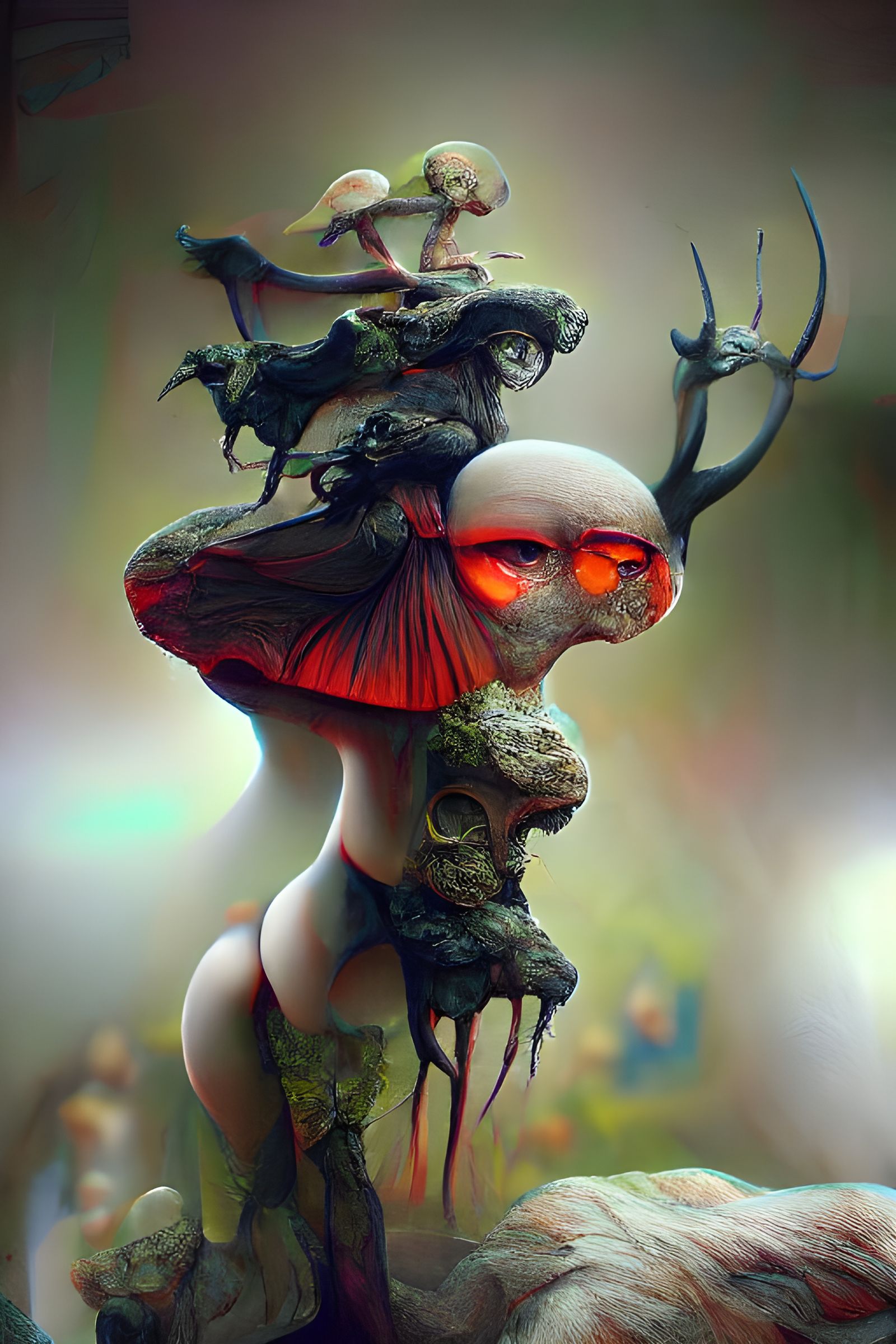 Interesting alien mushroom