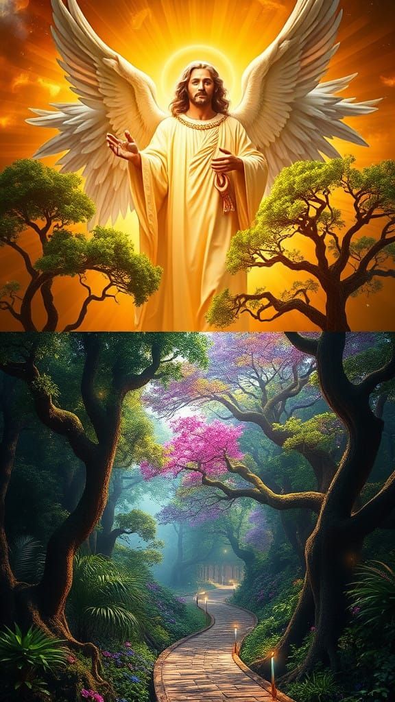 Divine Majesty Meets Eden's Glory