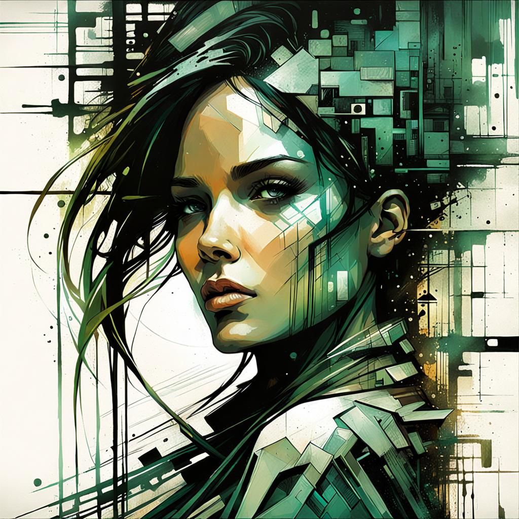 Dreamscape Woman: Surrealist Digital Art