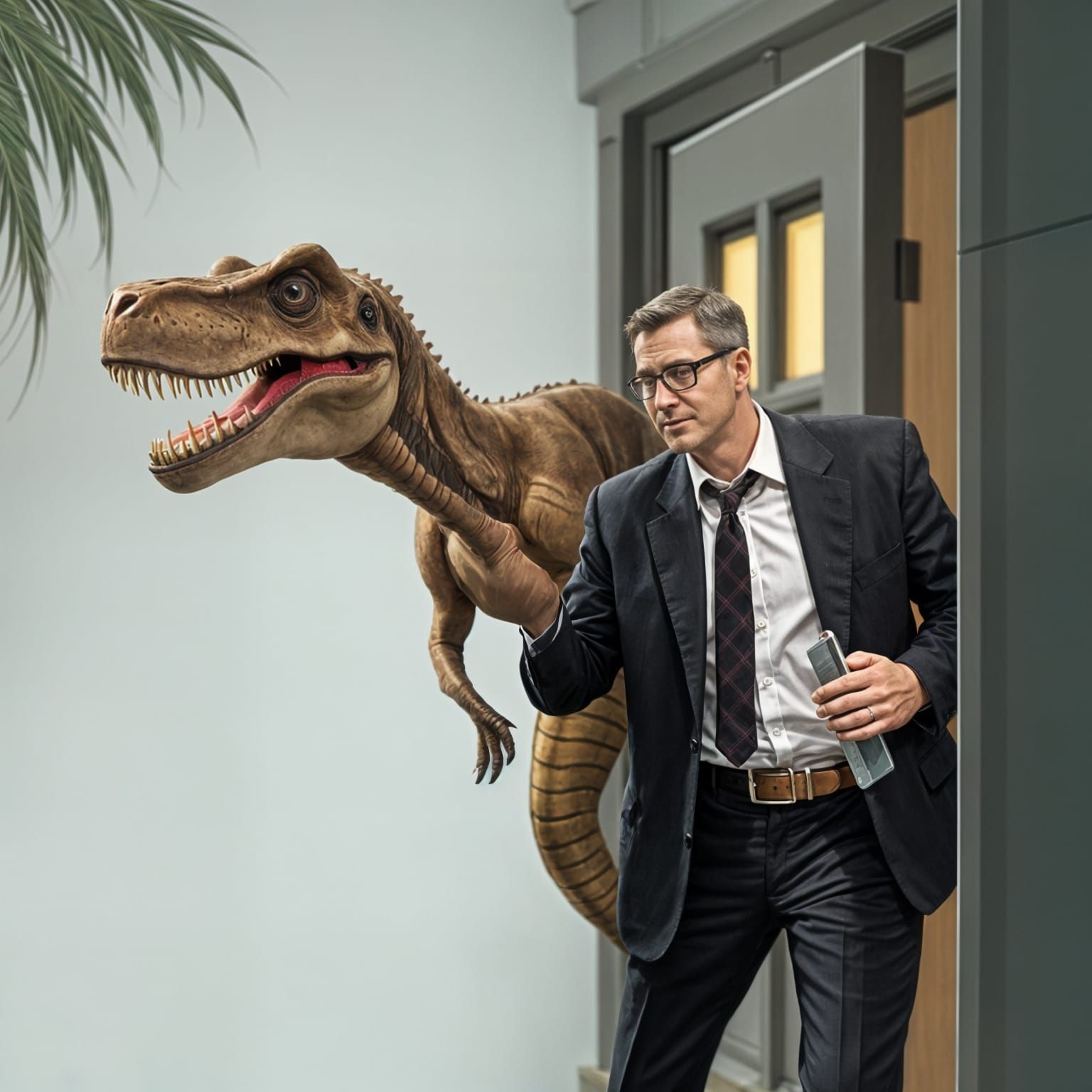 Jurassic Door-to-Door Salesman T-Rex
