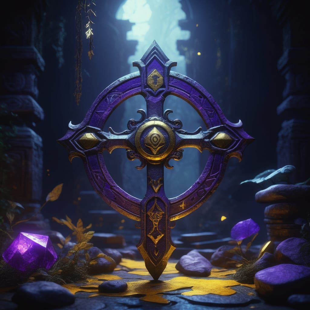 Ancient Keyblade in Mystic Aura