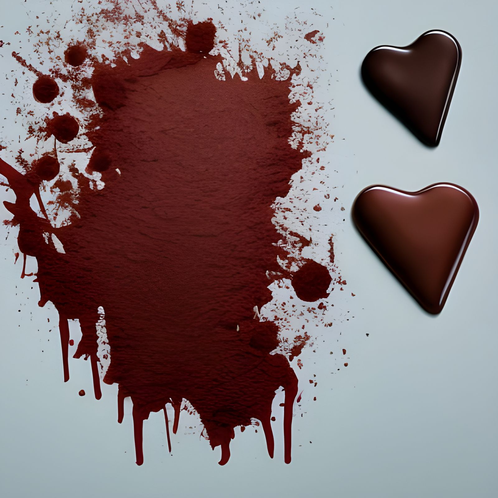 Blood and Chocolate (Sort of an optical illusion, the hearts...