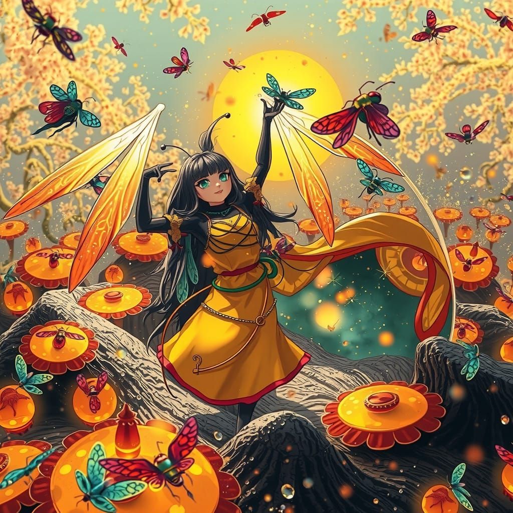 Majestic Firefly in Snowglobe Wonderland