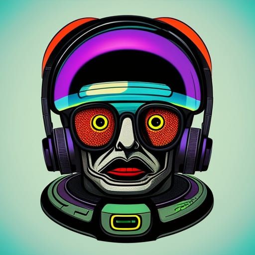 Retrofuturistic Sci-Fi Dreams in Distorted 1970s Pulp Cartoo...