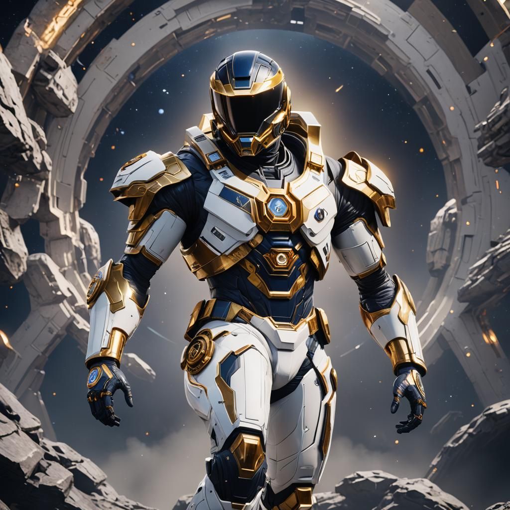 Omega Ranger in Cosmic Suit: 3D Game Cinematic