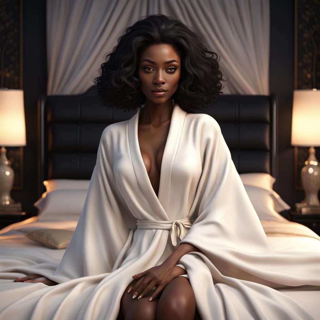 Glamorous Melanin Model in Lavish 3D Render