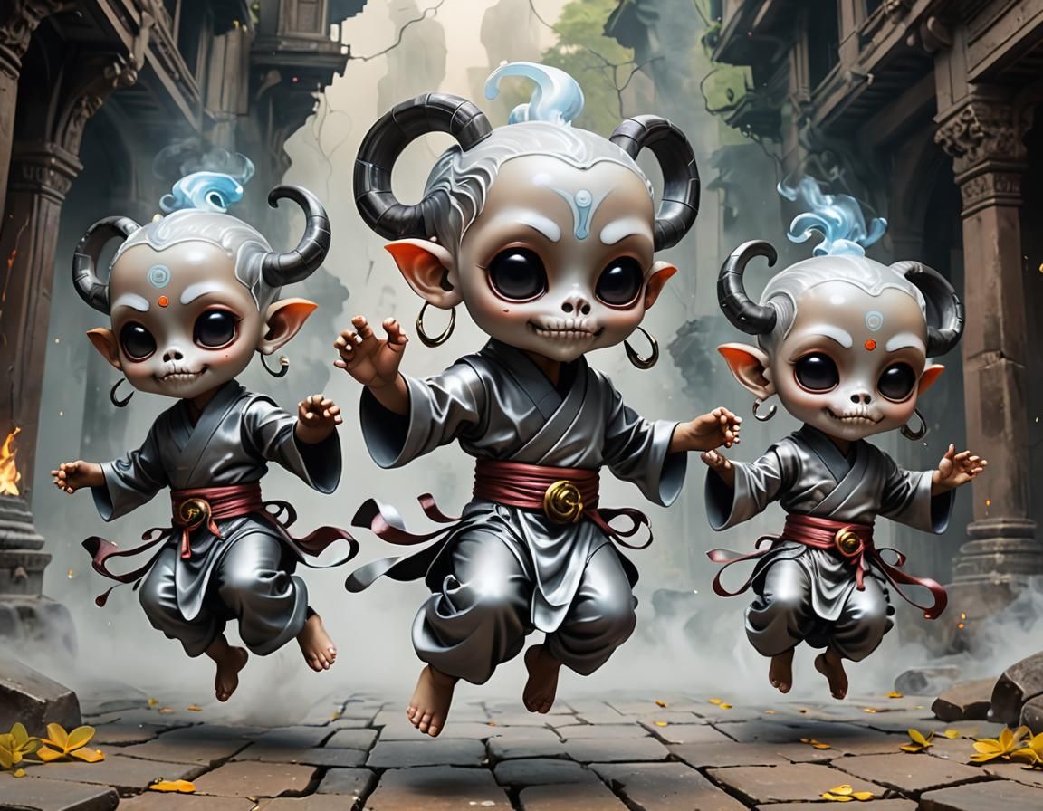 When Chibi monks go on Spring Break, anything can happen