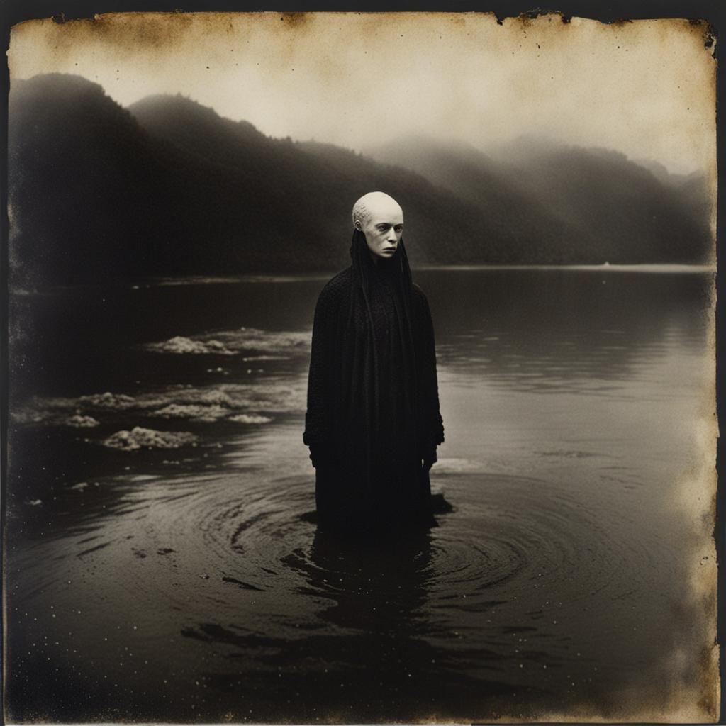 Petrified Women in Surreal Vintage Style