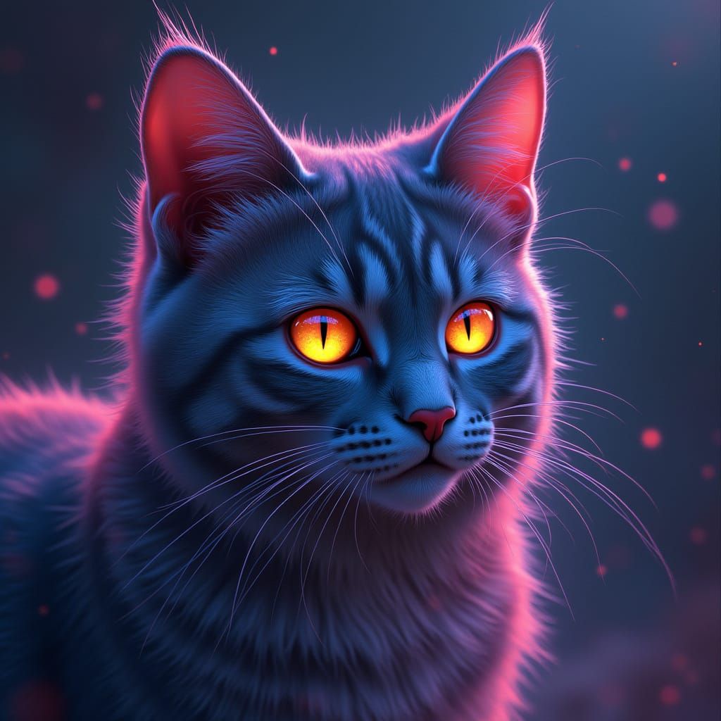 Whimsical Spiritual Animal in a Psychedelic Dreamworld